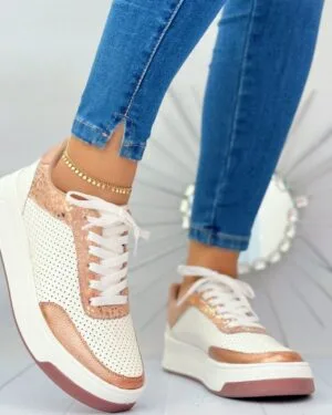 Tenis Iris Talco Ocre Zoe