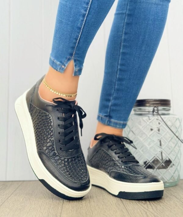 Tenis Iris Negro Talipe - Imagen 2