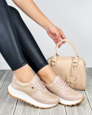 Tenis Mia Taupe x Talipe