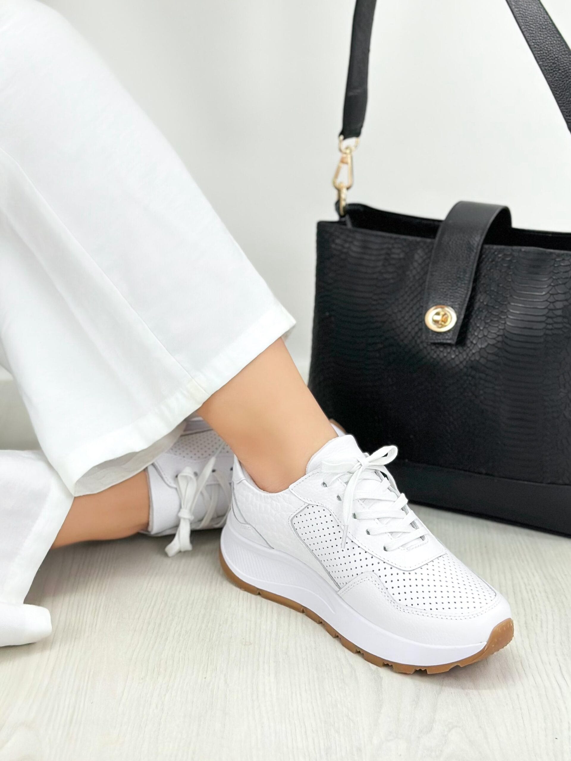 Tenis Cleo Blanco Talipe - Imagen 2