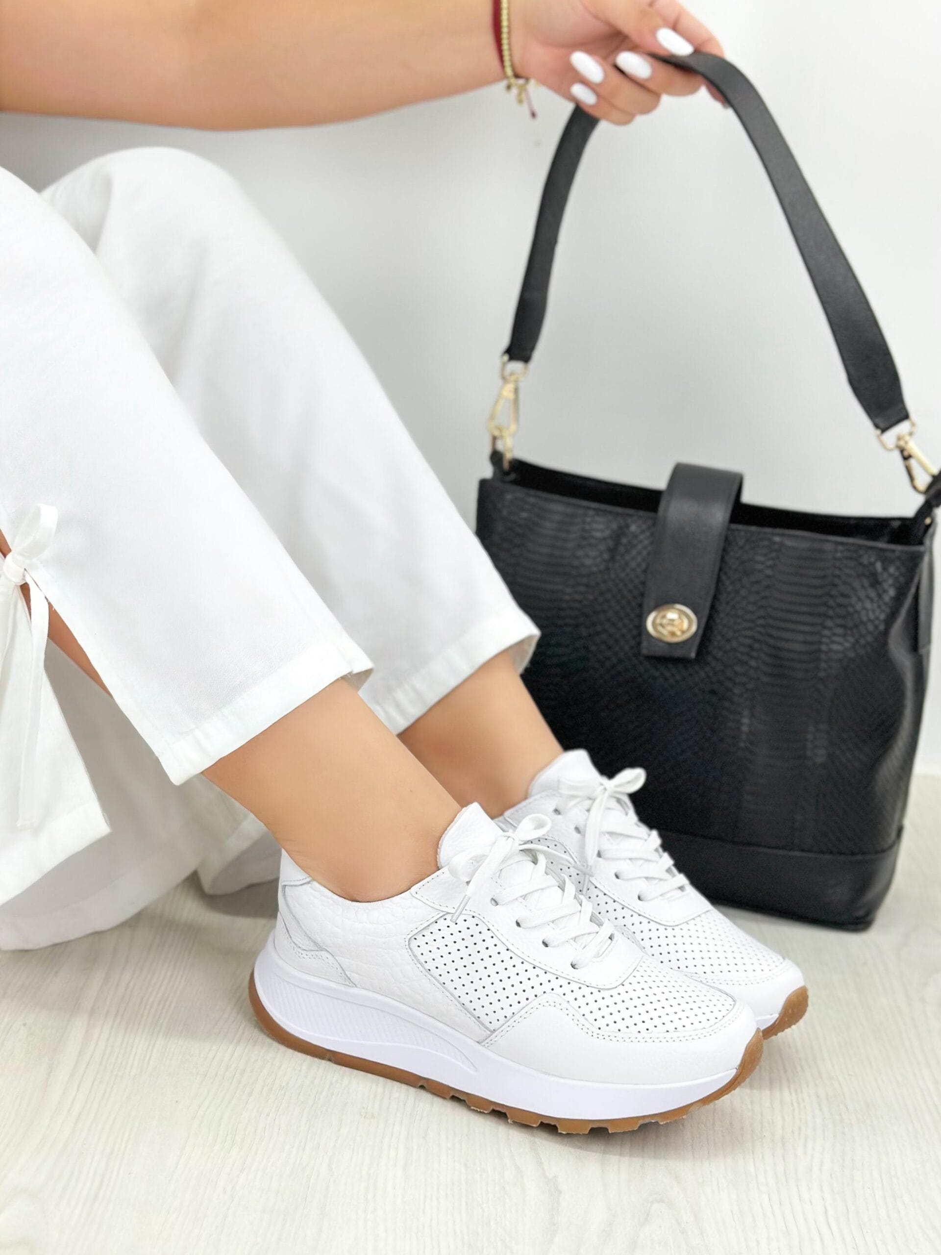 Tenis Cleo Blanco Talipe