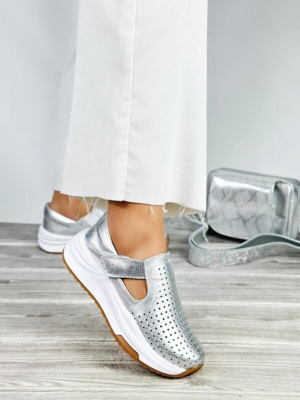 Tenis Nailea Plateado - Imagen 2