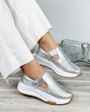 Tenis Nailea Plateado