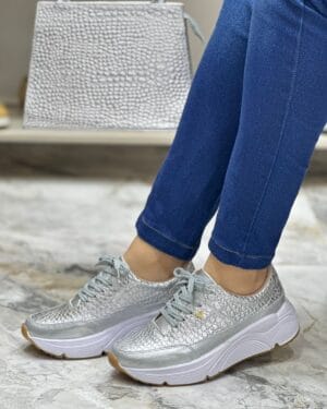 Tenis Gia Plateado