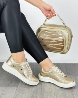 Tenis Path Dorado Talipe