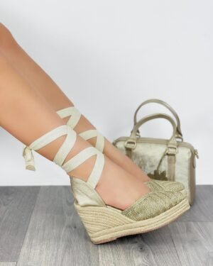 Plataforma Cuir Champaña