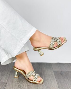 Tacón Ankle Oro