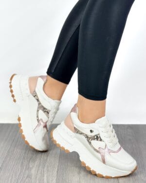 Tenis Royal Talco Cascabel Oro Rosa