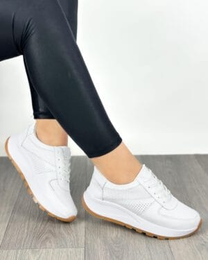 Tenis Crown Blanco Perforado