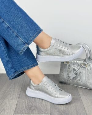 Tenis Path Plateado Talipe