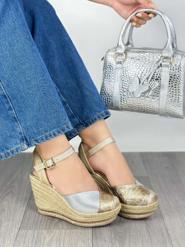 Plataforma Soleir champagne x Plata