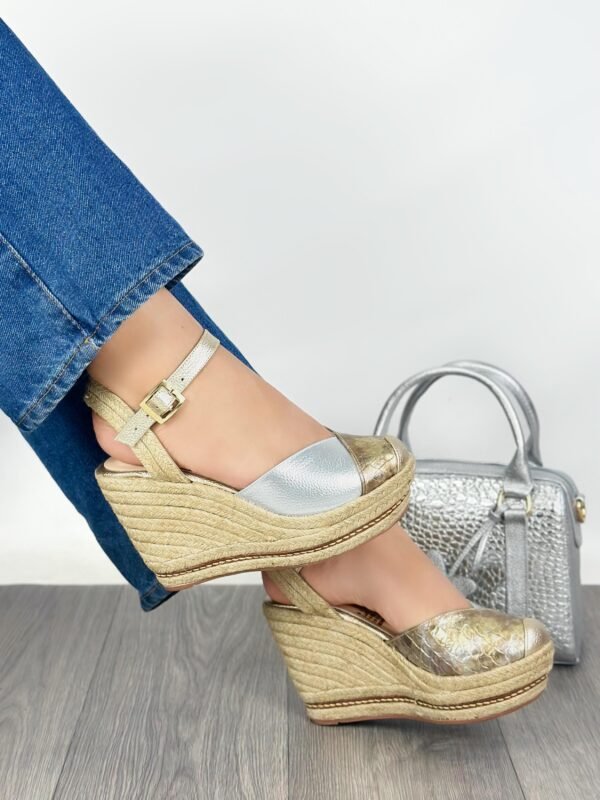 Plataforma Soleir champagne x Plata - Imagen 2