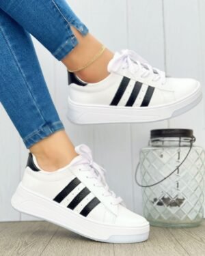 Tenis Aria Blanco x Negro