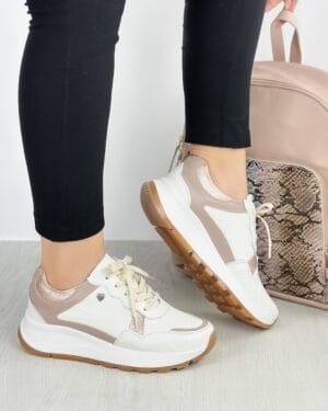 Tenis Gleam Talco x Taupe