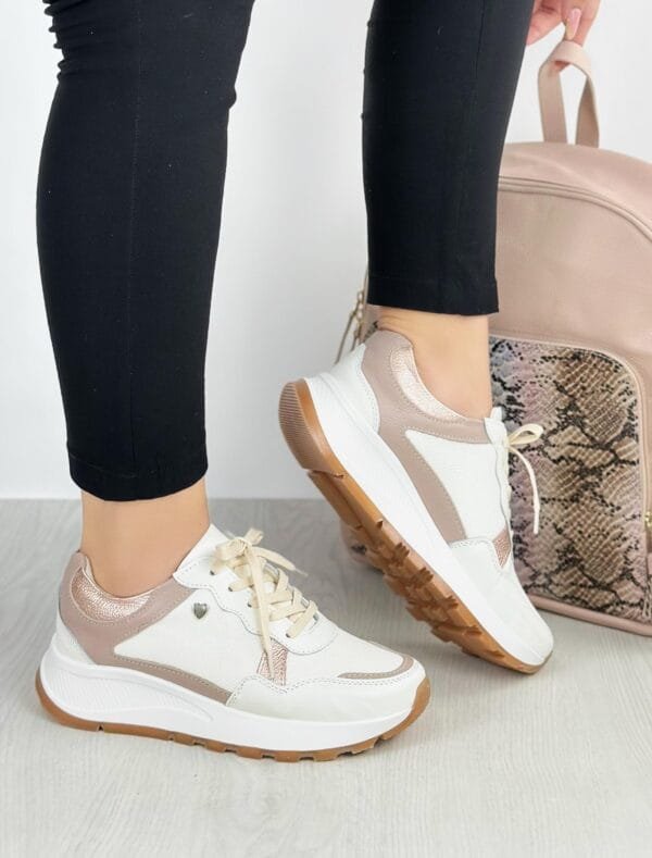 Tenis Gleam Talco x Taupe
