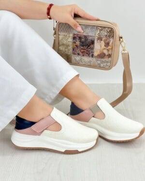 Tenis Elite Talco Azul x Nude