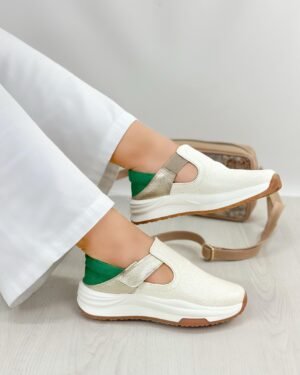 Tenis Elite Talco Verde x Dorado