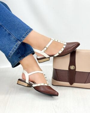 Tacón Roxana Café x Talco