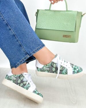 Tenis Milu Mariposa Verde