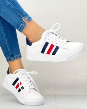 Tenis Nieve Blanco x Azul