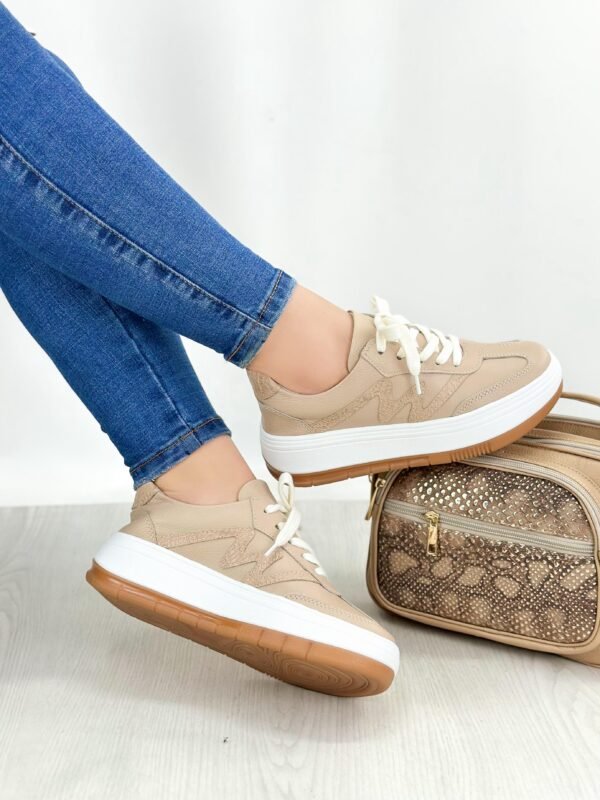 Tenis Nerea Taupe Baltimore - Imagen 2