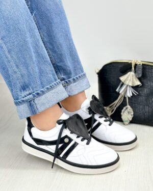 Tenis Ariadna Blanco Negro
