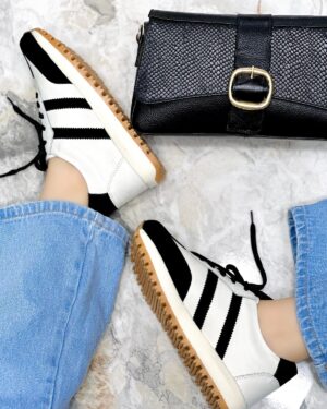 Tenis Selene Talco x Negro Carnaza