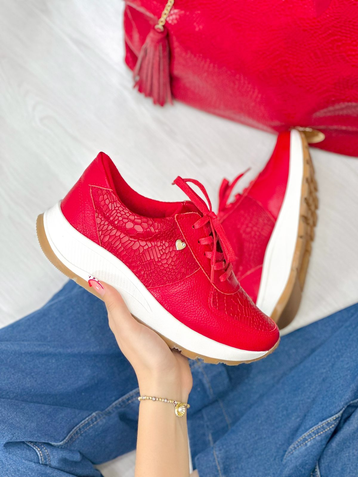 Tenis Elise Rojo - Imagen 2