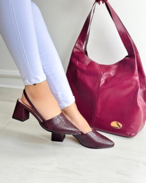 Tacón Esme Vino Oscuro