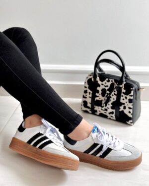 Tenis Olivia Blanco-Negro (Sambuca)