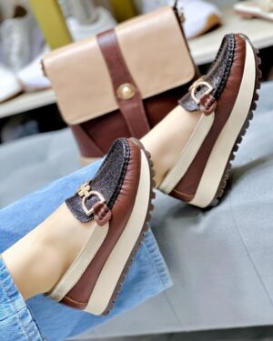 Mocasín Chocolate x Folia