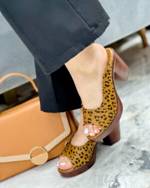 Tacón Amaranta Miel Print