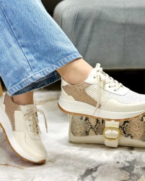 Tenis Cleo Talco x Taupe