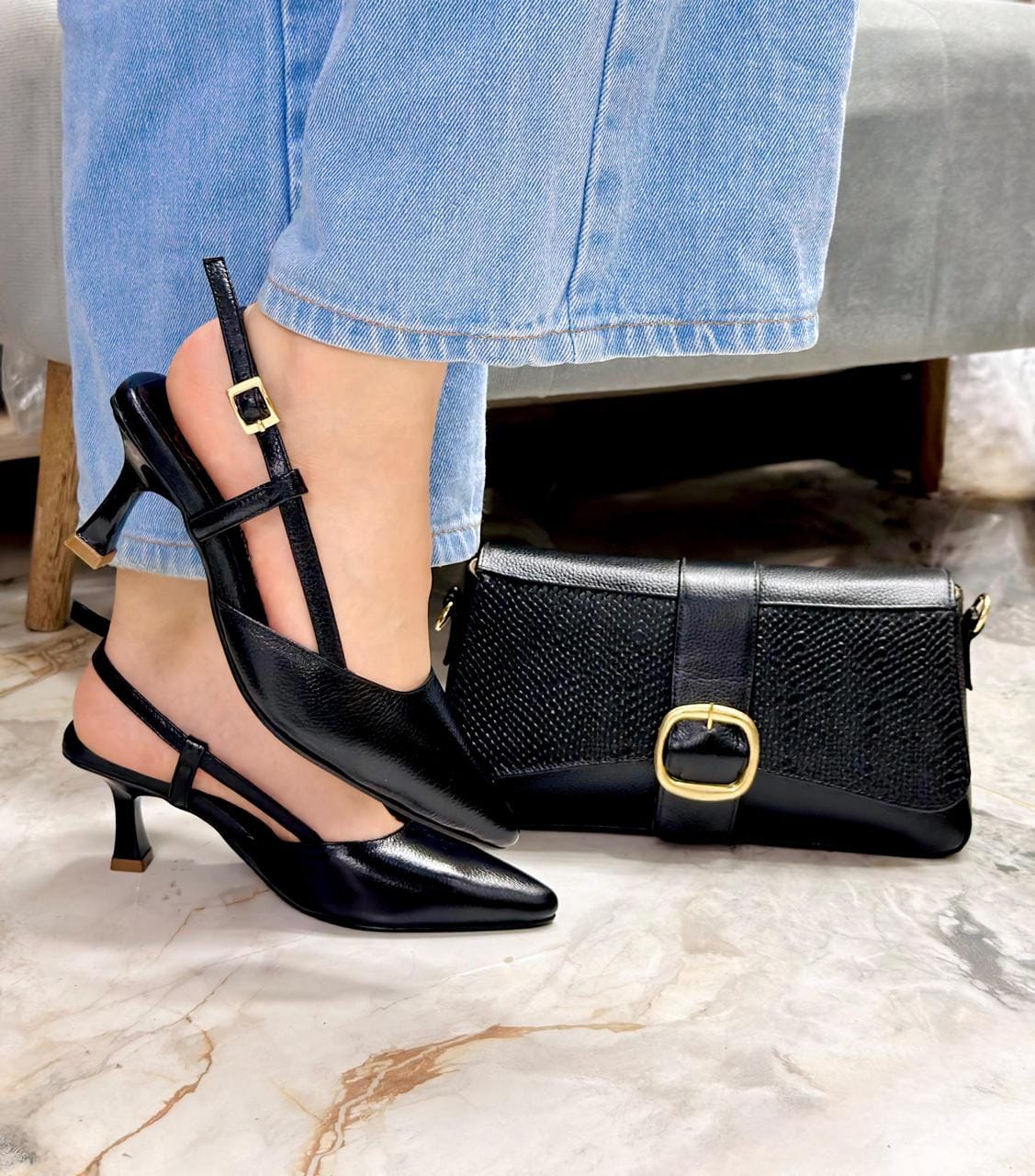 Tacón Kendry Negro - Imagen 2