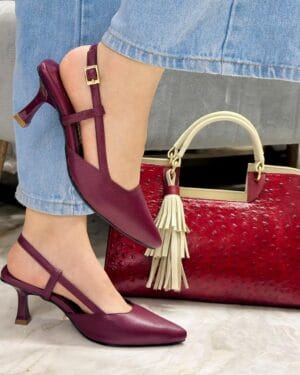 Tacón Kendry Vinotinto