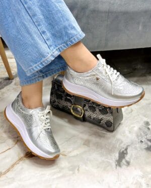 Tenis Elise Plateado