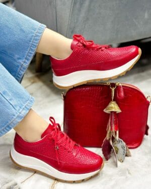 Tenis Golden Rojo Dino