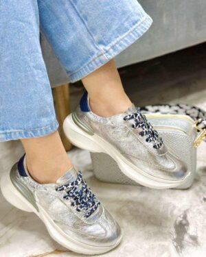 Tenis Camila Plata x Azul