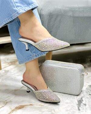 Tacón Abigail Plata