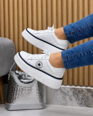 Tenis Glossy Blanco