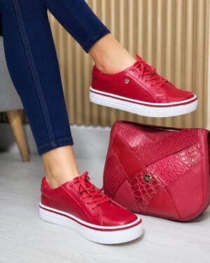 Tenis Margaret Rojo