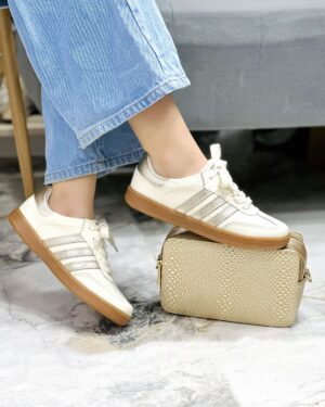 Tenis Mariana Talco-Dorado