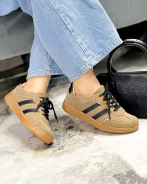 Tenis Amanda Camel Negro