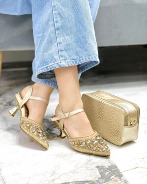 Tacón Laura Champán