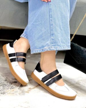 Tenis Kiara Blanco con negro