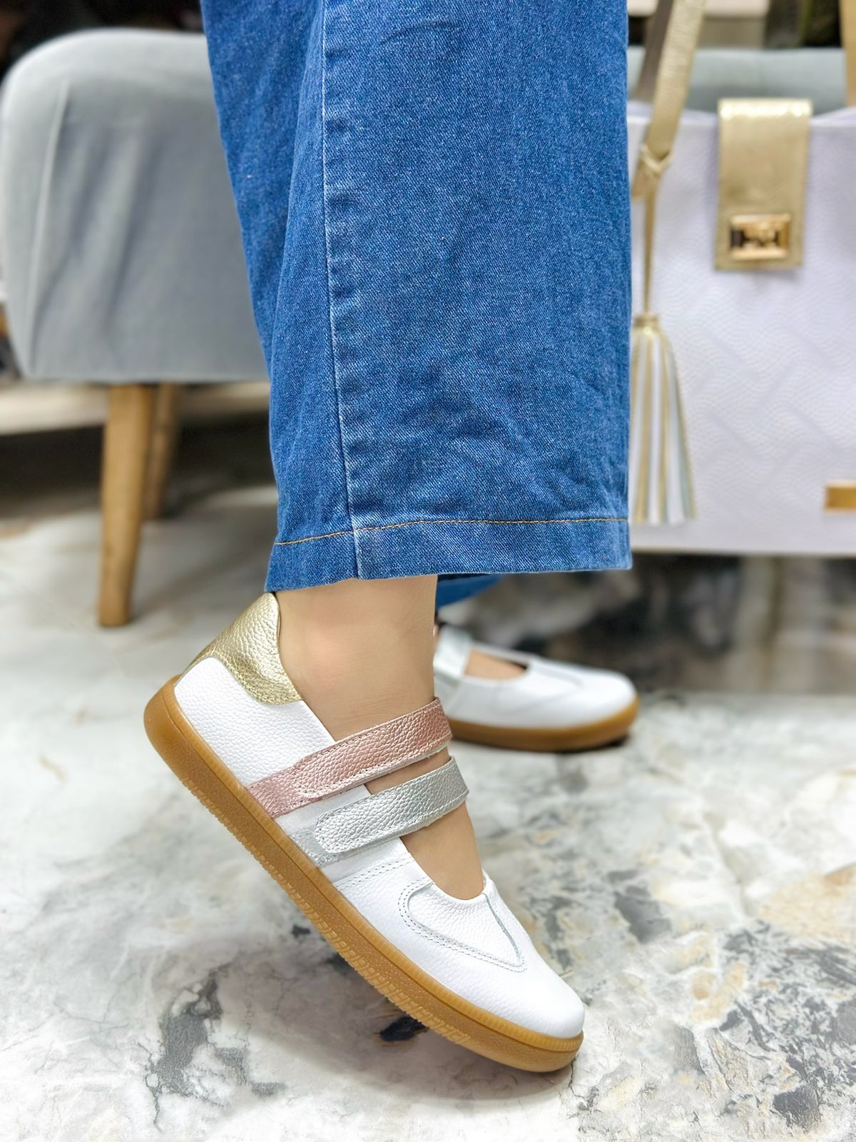 Tenis Kiara Blanco 3 Oros - Imagen 2