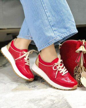 Tenis Harley Fosil Rojo