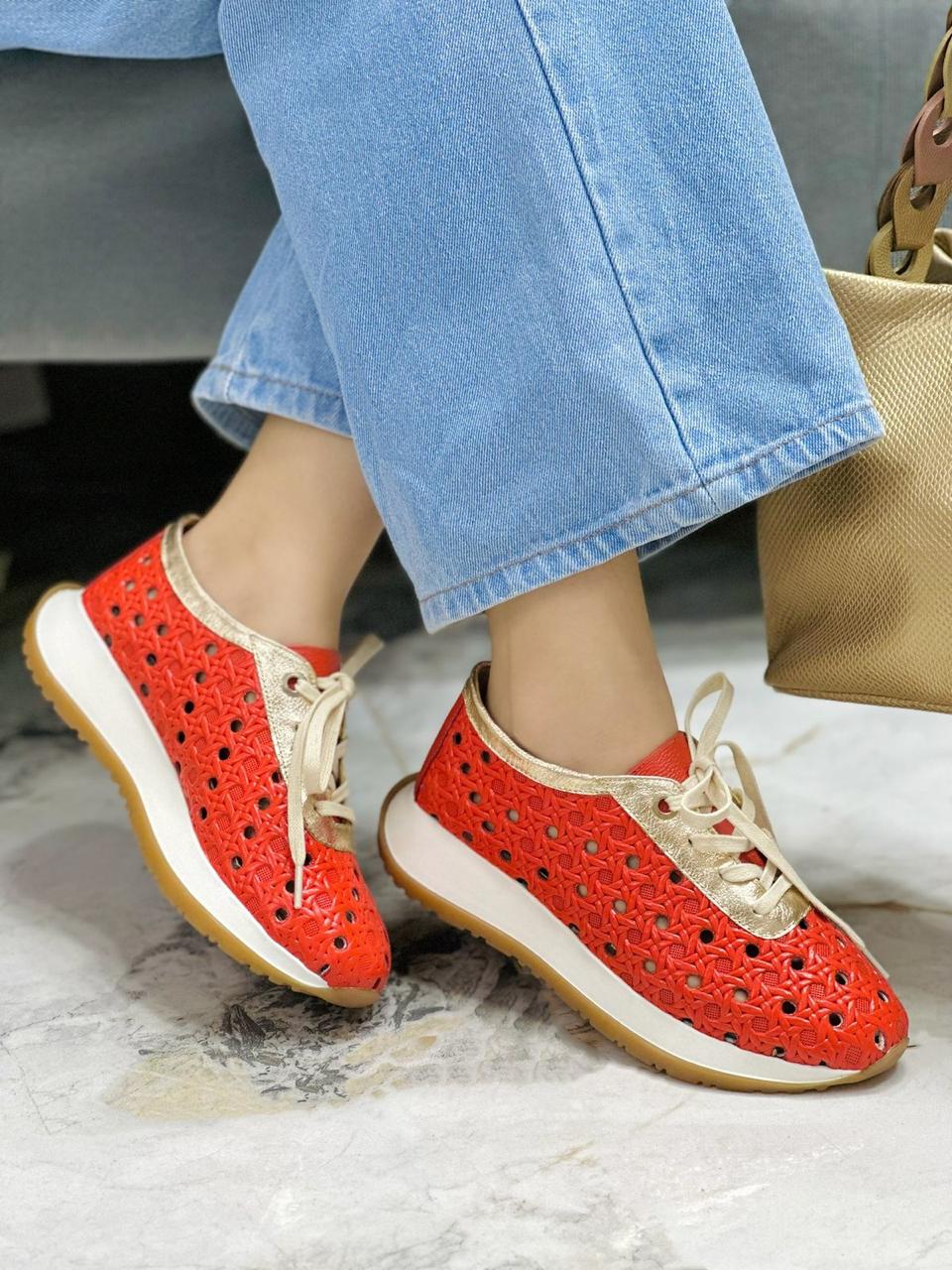 Tenis Roma Naranja x Dorado - Imagen 2