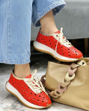 Tenis Roma Naranja x Dorado