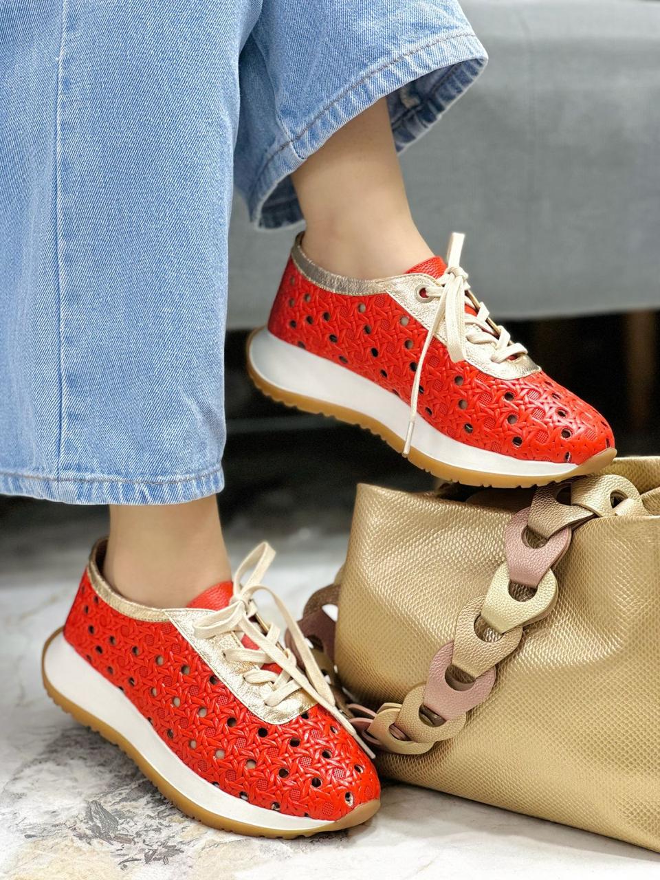 Tenis Roma Naranja x Dorado